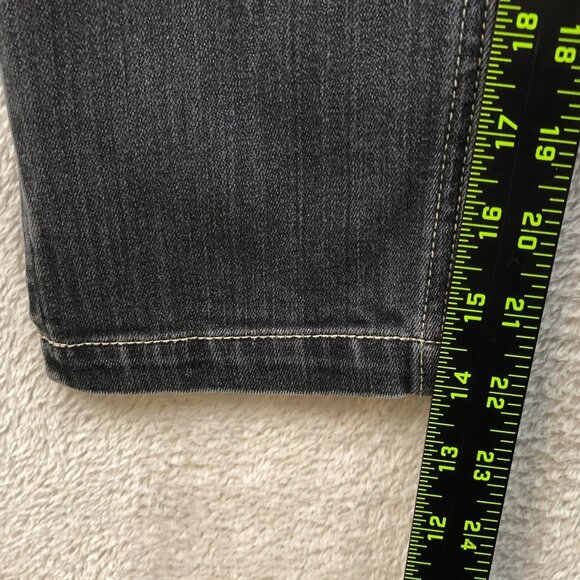 White House Black Market Womens Noir Jeans Size 2 Straight Leg Ankle Zip Denim - Picture 6 of 16